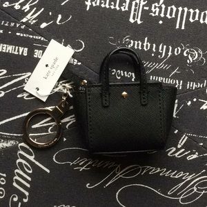 Kate Spade mini purse keychain bag fob charm